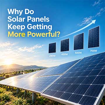 Waarom worden zonnepanelen steeds krachtiger?